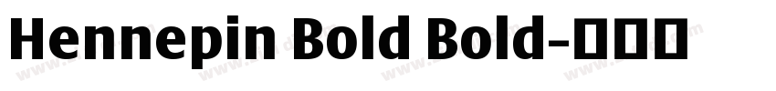 Hennepin Bold Bold字体转换